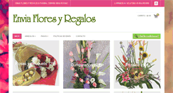 Desktop Screenshot of enviafloresyregalos.com